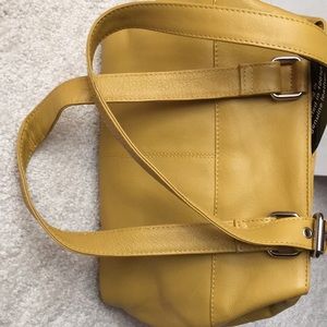 Great American leather works mustard purse